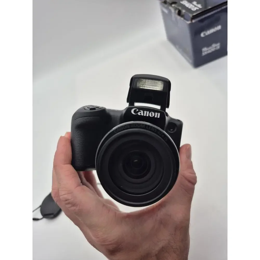 Canon PowerShot SX420 IS 20.0 MP Black Digital Camera w/ Battery/Charger Tested